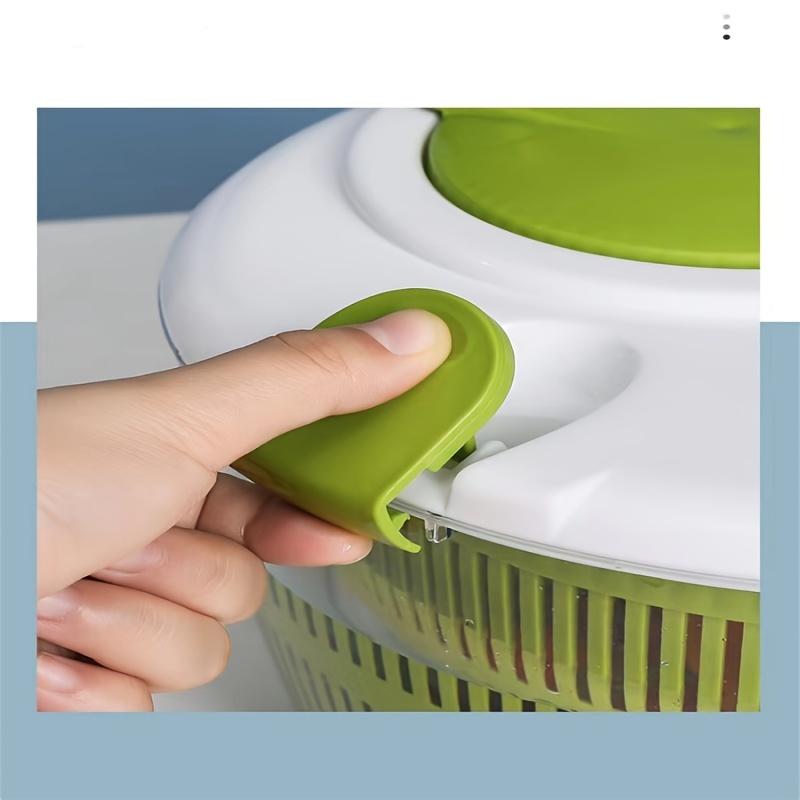 1pc Salad Spinner Dryer Vegetable Fruit Food Dehydrator Quick Drying Multifunctio Manual Kitchen Household Vegetable Dehydrato
