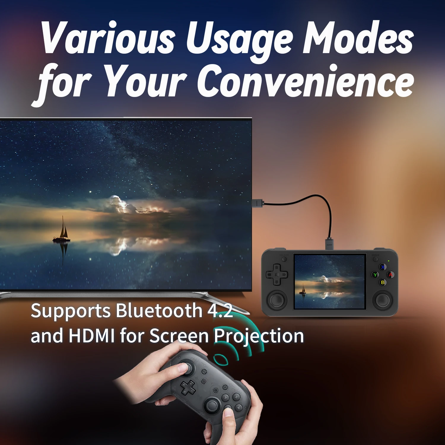 ANBERNIC RG35XX H Console per videogiochi portatile retrò da 3,5 pollici IPS angolo di visione completo H700 quad HD Bluetooth 3300 mAh regalo