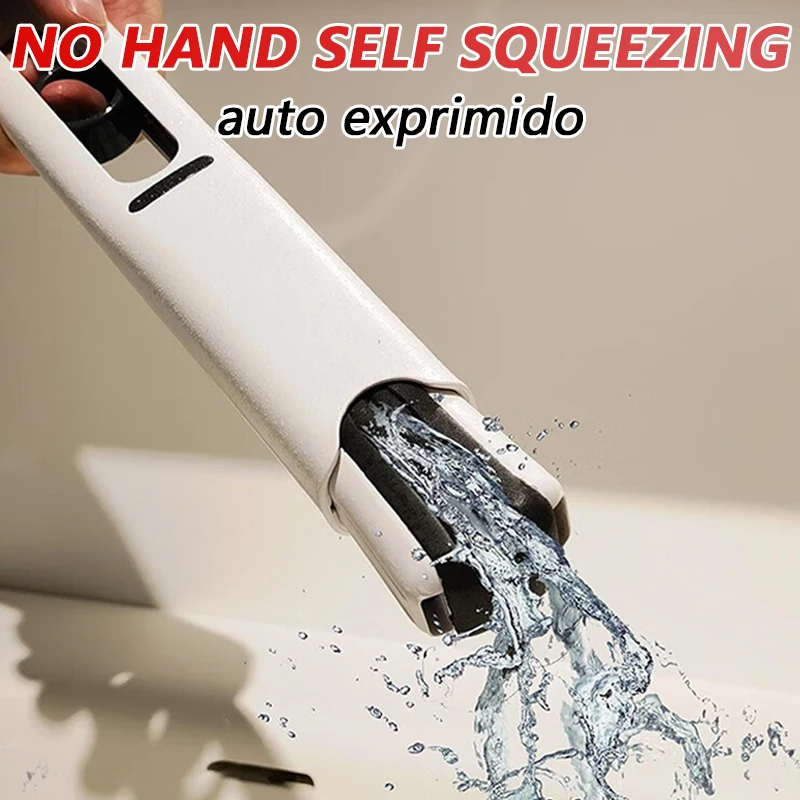 Mini Mop Zelf Knijp Mop Krachtig Opvouwbaar Huishoudelijk Schoon Gereedschap Geen Handwas Sterke Absorberende Mop voor Badkamer Keuken Desktop