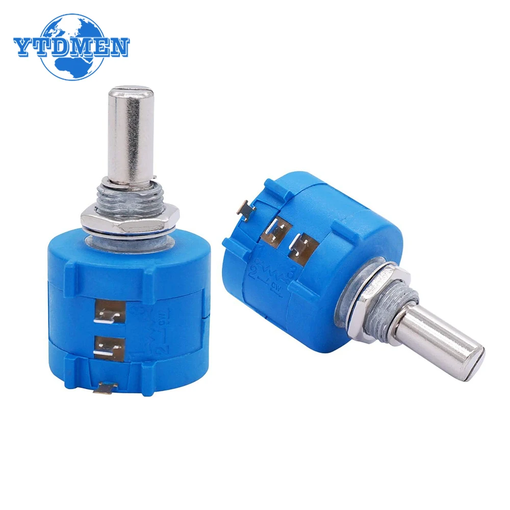 1 Uds potenciómetros de precisión multivuelta 3590S potenciómetro bobinado resistencia ajustable 100R 200R 2K 5K 10K 20K 50K 100K Ohm