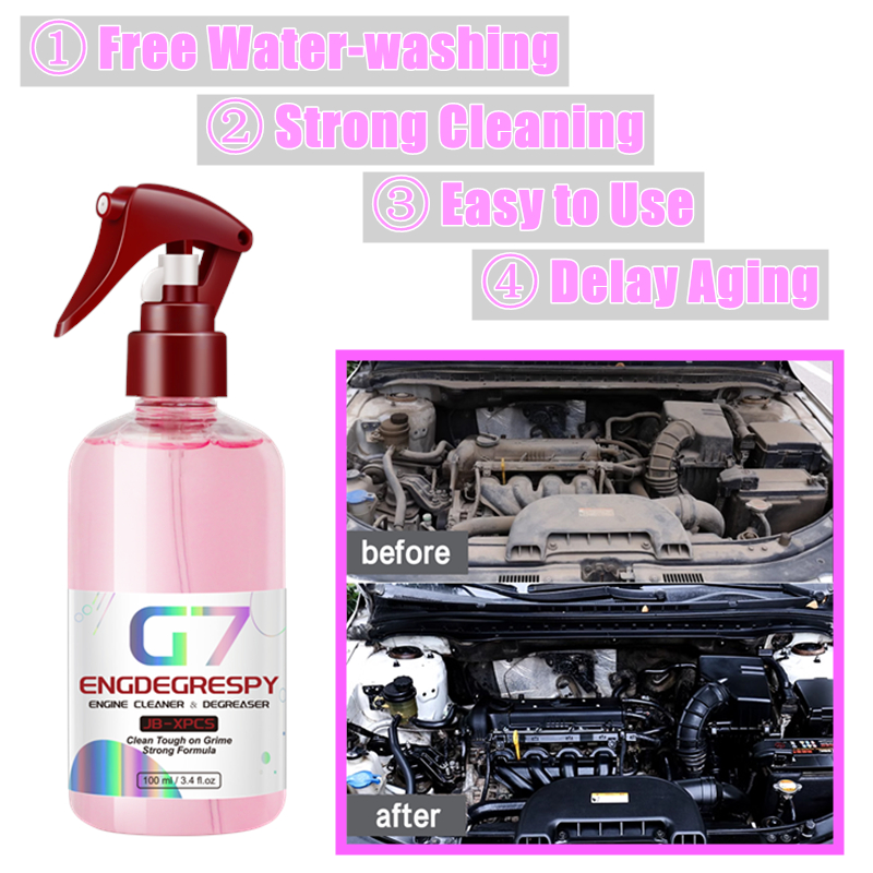 Engine Bay Cleaner Powerful Decontamination Cleaning Oil Dust Grease Remover Product For Engine Compartment