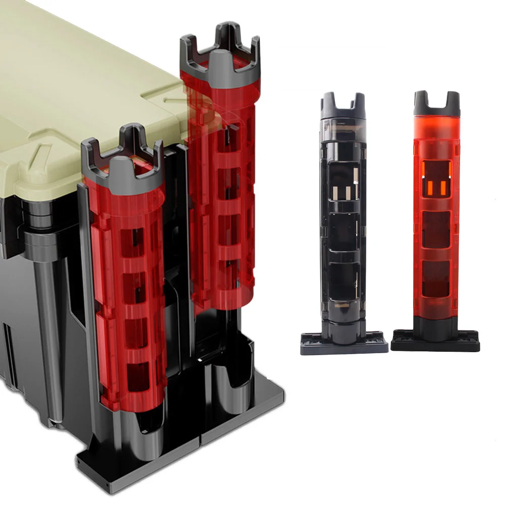 Scatola da pesca portatile multifunzionale Supporto per canna da pesca Scatola da pesca Porta canna da pesca Accessori per asta