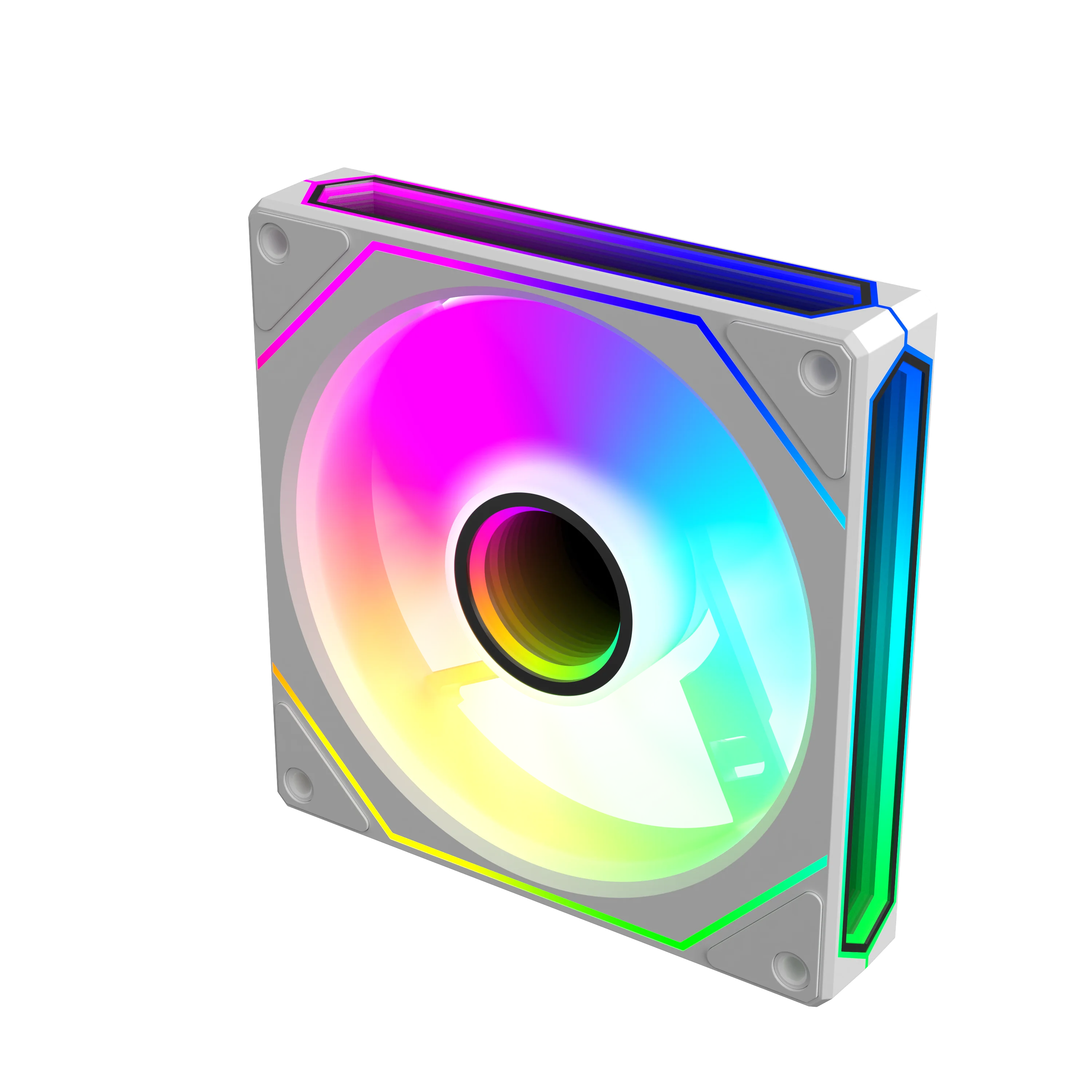 UPSIREN UF-4 Prism 6 PRO 120mm case fan 5V 3PIN motherboard light synchronization 4PIN PWM 3-sided infinity mirror 12CM