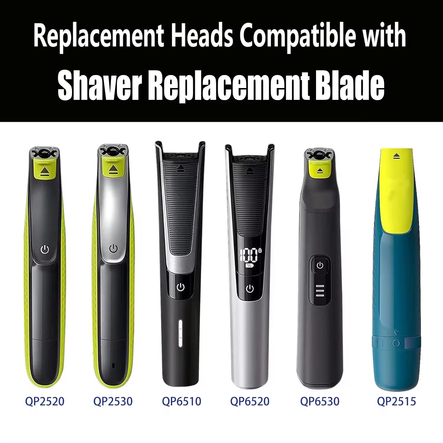 Nuevo recortador de pelo para Oneblade y una hoja de repuesto, cabezal de afeitadora de barba QP2520 QP2530 QP2630 QP6510 QP6520 QP2523