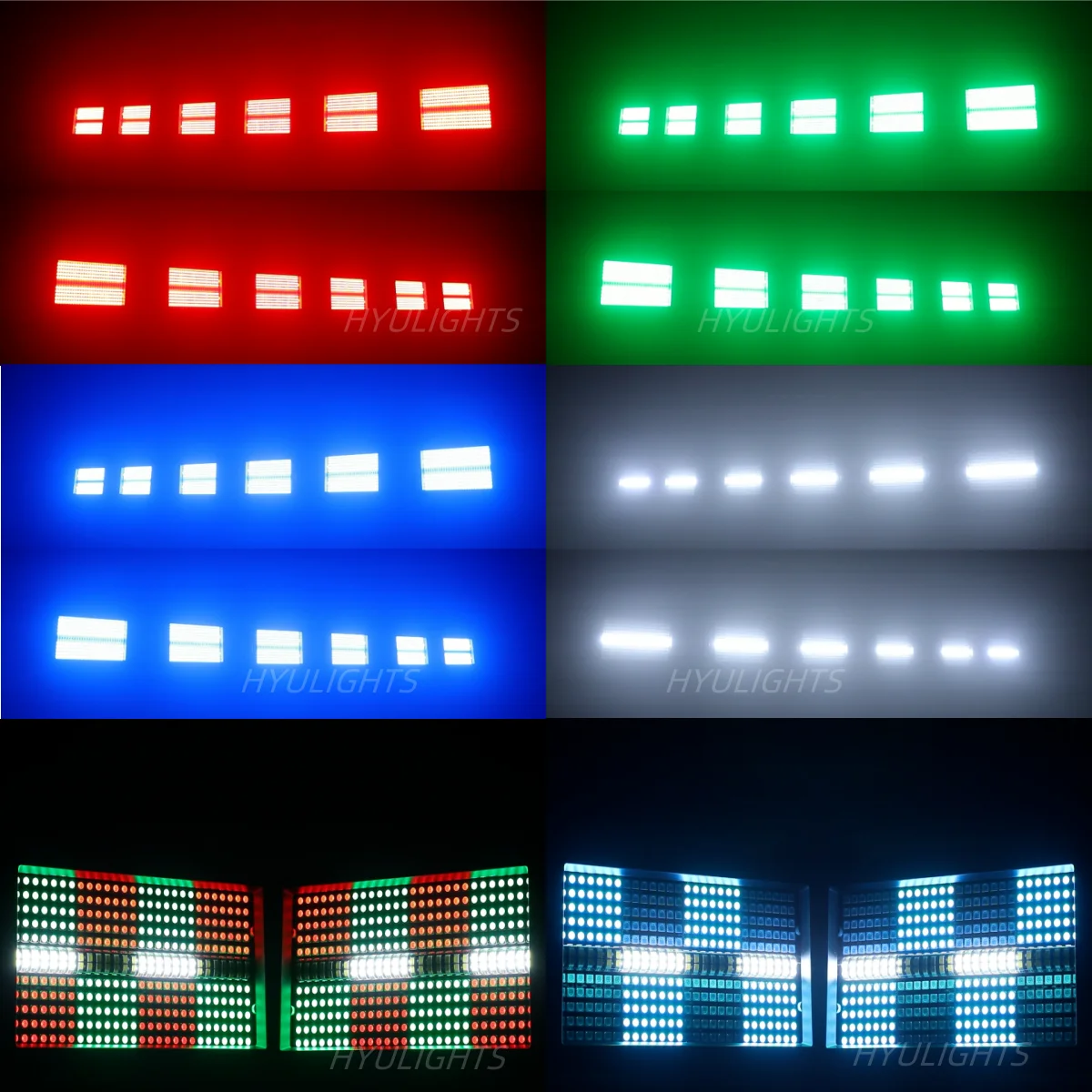 60W Mni LED Strobe RGB 3w1 8 Partition +White 8000K 4Partition DMX Super Bright Dj Wash Bar Strobe Stage Lighting Effects