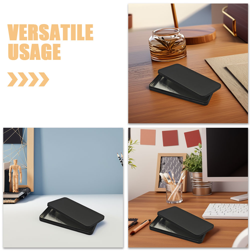 2-teiliges verstecktes Geldkassetten-Schmucktablett, Währungshalter mit Deckel, schwarzes Weißblech für Tabletts