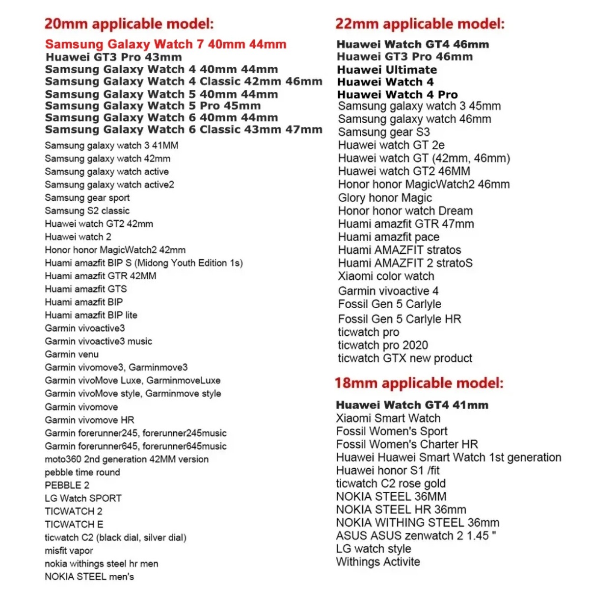 20mm 22mm Band Silicone bracelet for Samsung Galaxy Watch 5/6/4/3/46mm/active 2/Gear s3 Frontier/Sport Huawei GT 4/3/2/2E correa