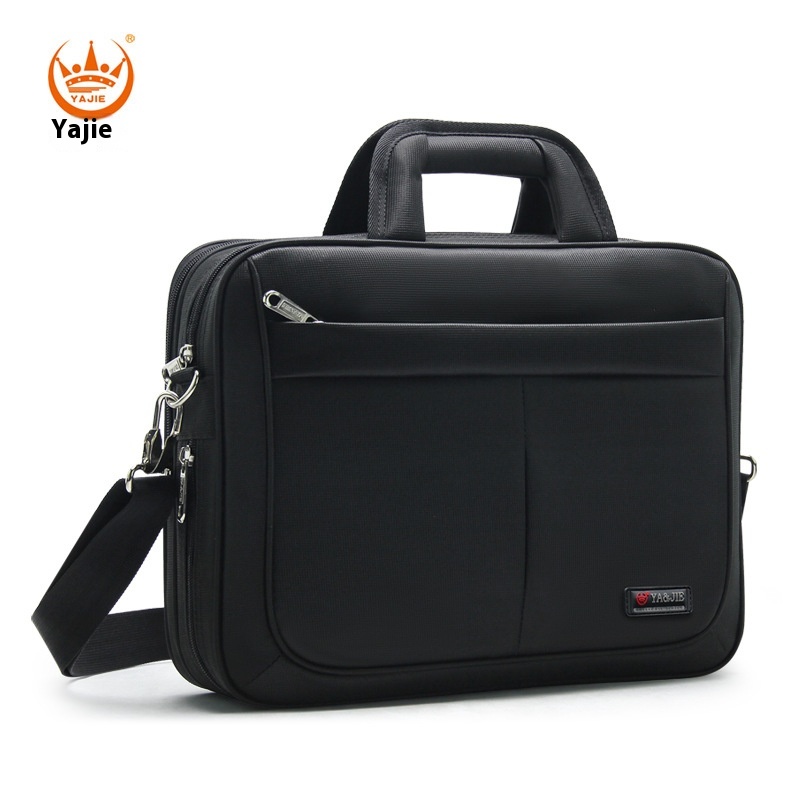 14 maletín de 15,6 pulgadas para hombre, bolsos Oxford para ordenador portátil, bolsos de viaje de negocios portátiles, bolsa de almacenamiento de documentos negra