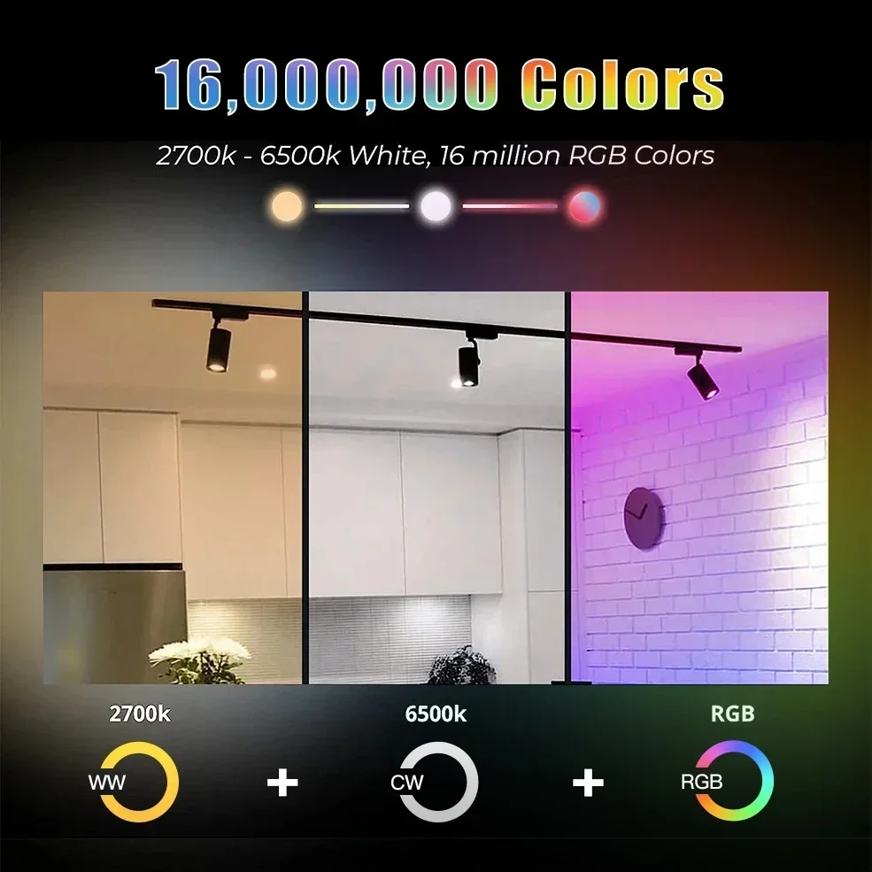 Ewelink GU10 WiFi Zigbee Smart RGB LED Spotlight Bulb APP Voice Control RGB CW WW Dimmable Lamp for Google Alexa AC 85-265V