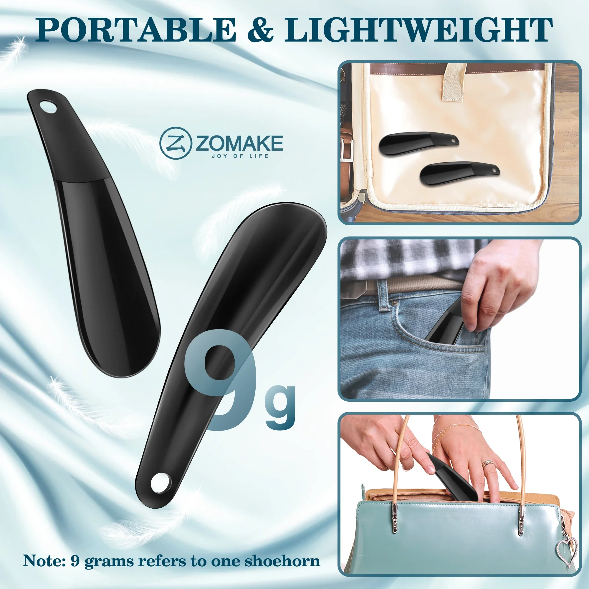 16cm portátil mini profissional sapato chifre durável colher de plástico em forma crianças sapato mudando assistente flexível sapato levantador