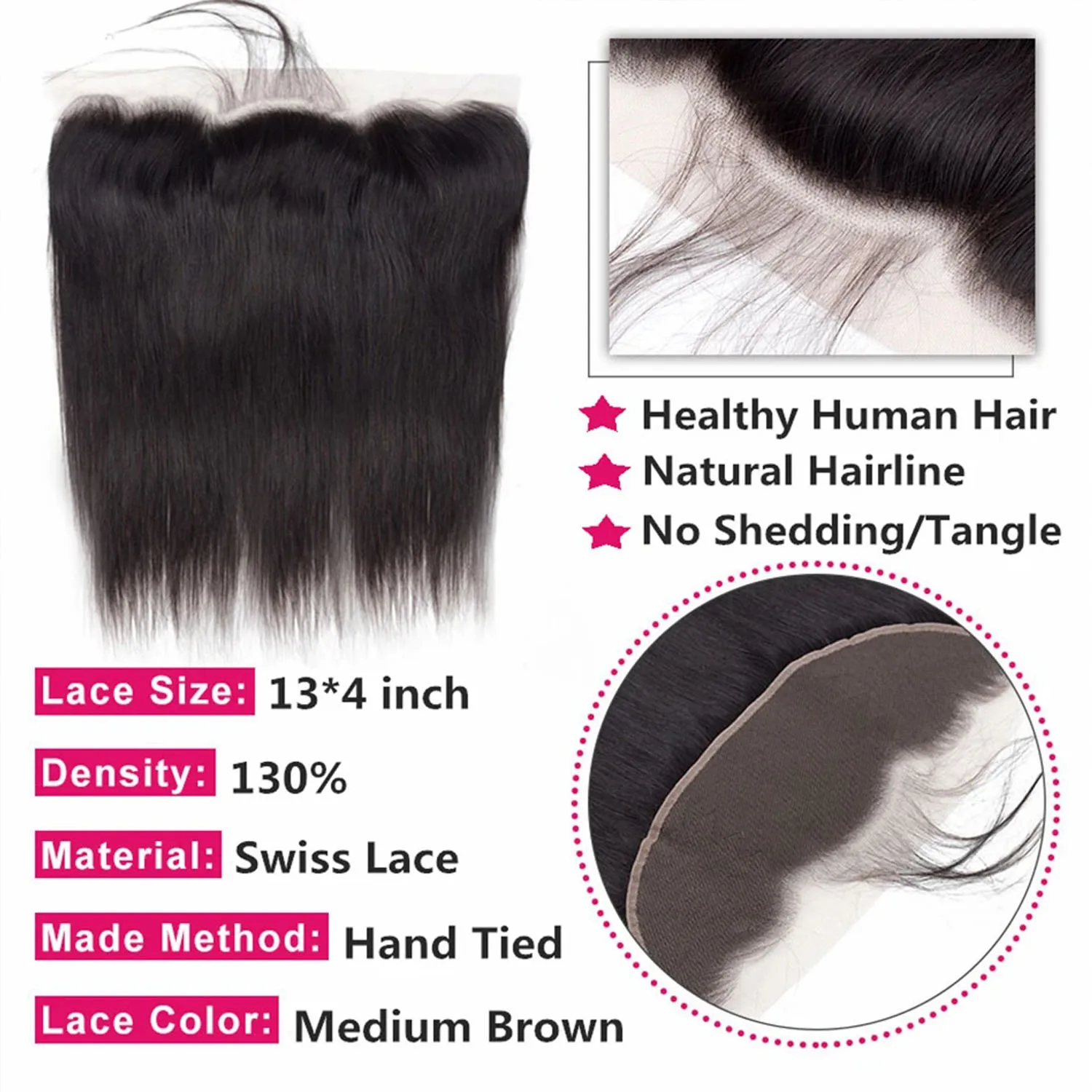 Pacotes de cabelo humano reto de osso com 13x4 hd renda frontal com extensões brasileiras tecidas 3 pacotes com fecho para mulheres