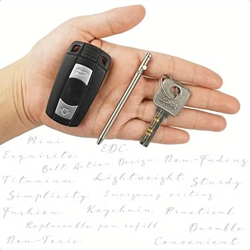 Tragbarer Mini-Titan-Stift, EDC-Gadget, Outdoor-Persönlichkeit, kreativer Unterschriftenstift