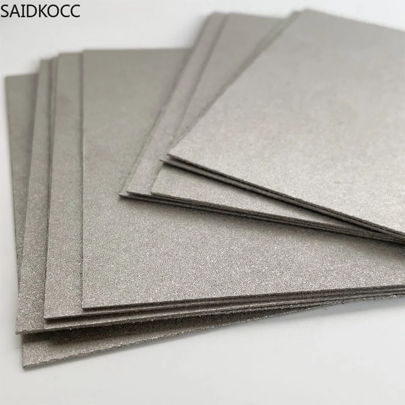 atinfor 10x10mm Porous foam titanium micropore pore water electrolysis experiment titanium electrode filtration material