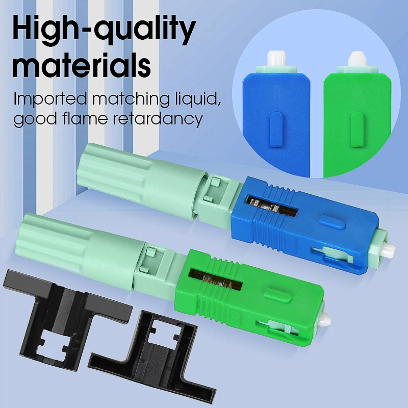High-quality Optical Fiber Quick Connector Single Mode SCUPC/SCAPC Leather Fiber Optic Cable Cold Splicing Fast Connector Tools