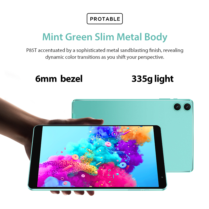 Teclast P85T Android 14 Планшет 8-дюймовый IPS 4 + 6 ГБ ОЗУ 64 ГБ ПЗУ A523 8-ядерный Widevine L1 Wi-Fi 6 Type-C 5000 мАч Планшетный ПК Металлический корпус
