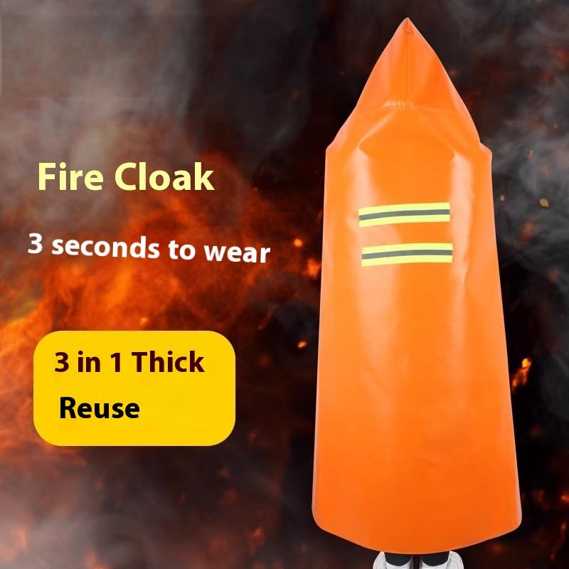 Flame Retardant Cloak Emergency Survival Fire Blanket Double-layer Fireproof Cloak Full Body Protection Heat Insulation Home