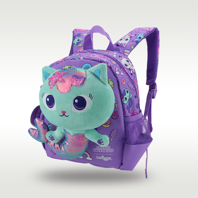 Mochilas australianas smiggle, mochila escolar para guardería, mochila para niñas y bebés, niños de peluche Gabby 1, 2, 3, 4 años, 11 pulgadas