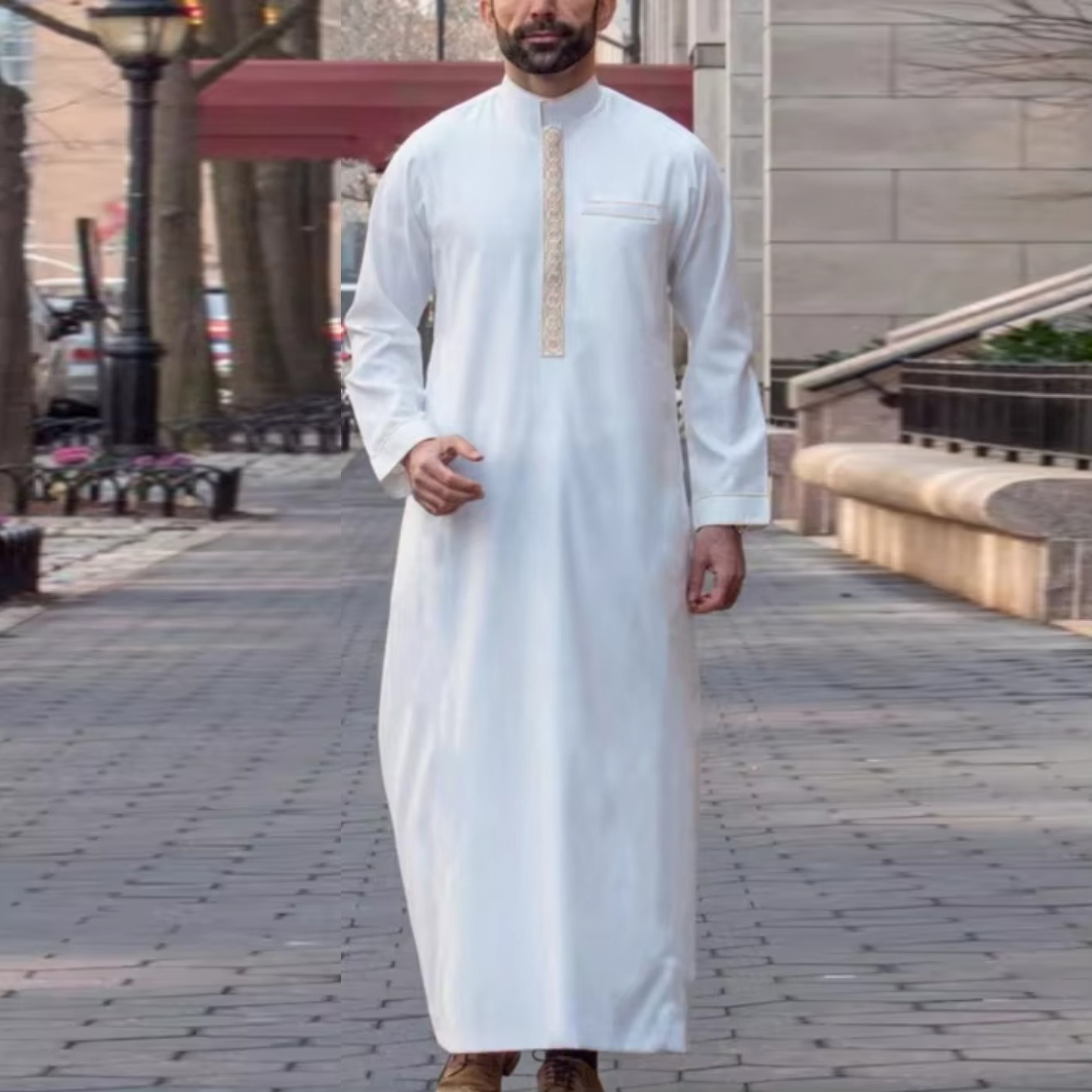 メンズイスラム教徒の服,エスニックスタイルの刺繍が施されたオリエンタルウェア,オリエンタルスタイルのアバヤ,新しいコレクションS-2XL