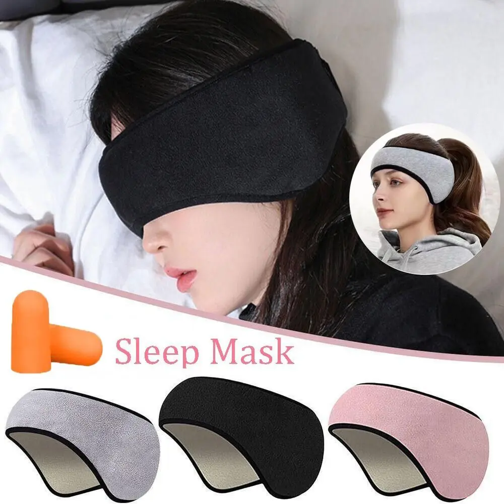 New Adjustable Noise Cancellation Three Layers Sleep Mask Sleeping Relaxing Ear Muffs Blackout Mask Relaxing sleeping earmuffs