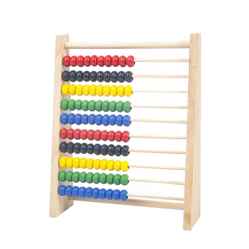 Calculat Bead Counting Kid Wooden Abacus Logical Thinking Skills Tool Children's Preschool Learning Toy Calculation Stand
