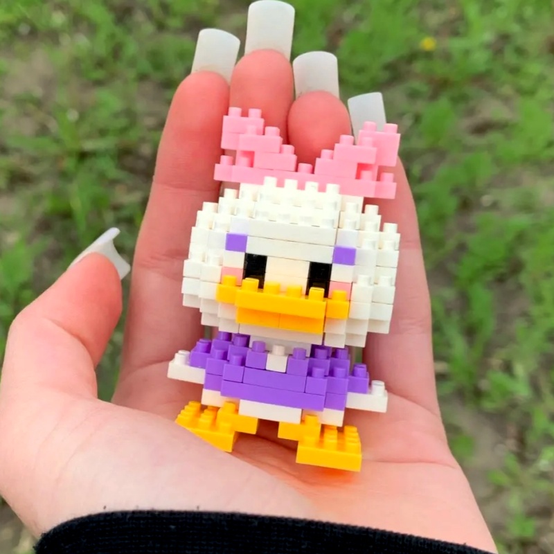 Disney Anime princesse blocs de construction point Mickey Mouse mini jouet d'action figurines blocs jouets briques assembler jouets enfants cadeaux
