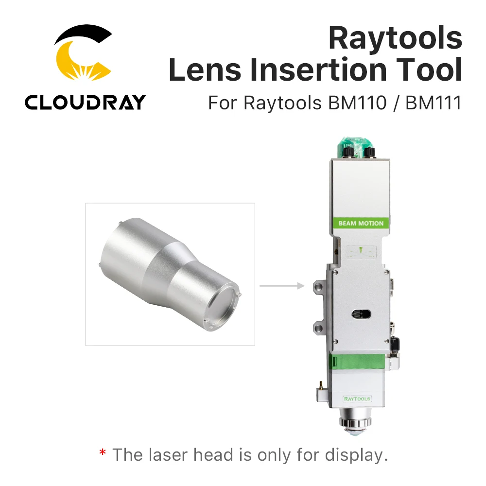 Cloudray Raytools BM111/BM110 Ống Kính Chèn Vào Dụng Cụ Tập Trung Ống Kính D30 Chèn Vào Dụng Cụ Cho Raytools BM111/BM110 Quang Học Tập Trung ống Kính