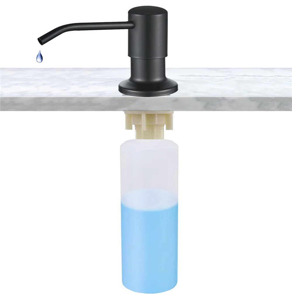 Dispensador de jabón líquido para uso doméstico, botella de 350ml/500ml, bomba de acero inoxidable duradera, herramientas para fregadero de cocina