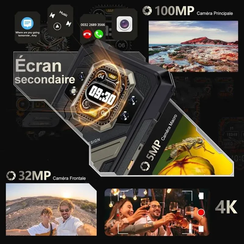 CUBOT KINGKONG X, Smartfon 5G, 32 GB RAM (16 GB + 16 GB rozszerzony), 256/512 GB ROM, bateria 10200 mAh,  2,4 K ekran 6,583 cala 120 Hz, 100 MP,NFC,smartphone android, telefony smartfony(Wysyłka z UE,7-dniowa dostawa)