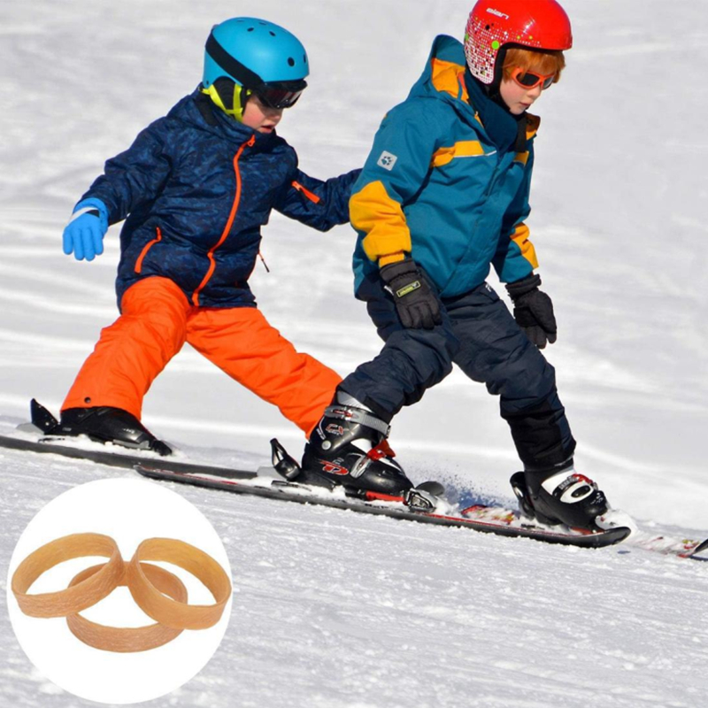 Neue 10PCS Ski Bindung Bremse Halterungen Bremse Retainer Bands Gummi Ringe Brems Band Ski Bindung Ski Ausrüstung Elastizität strap
