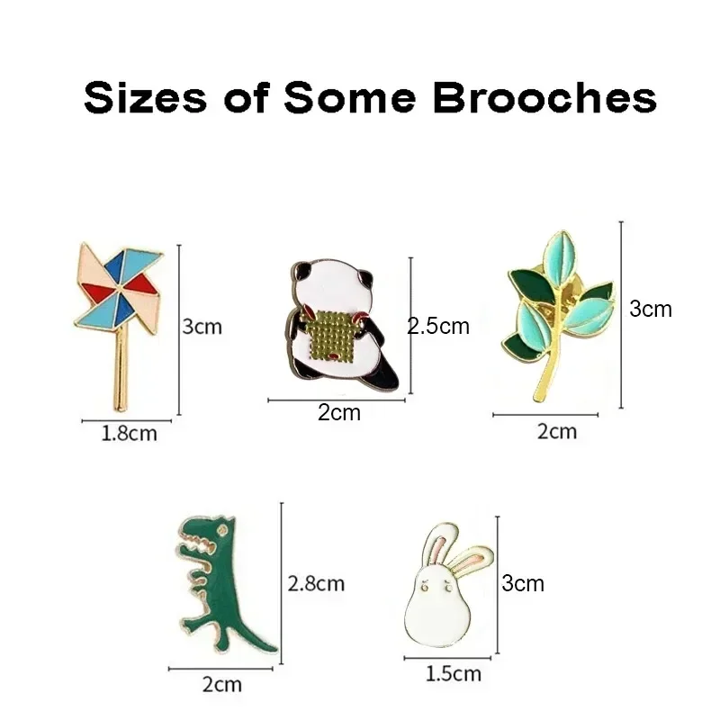 10–100 Stück Emaille-Abzeichen, Anstecknadeln, Broschen, niedliche Cartoon-Broschen für Kinder und Frauen, kleiner Metallschmuck mit vielen verschiedenen Formen