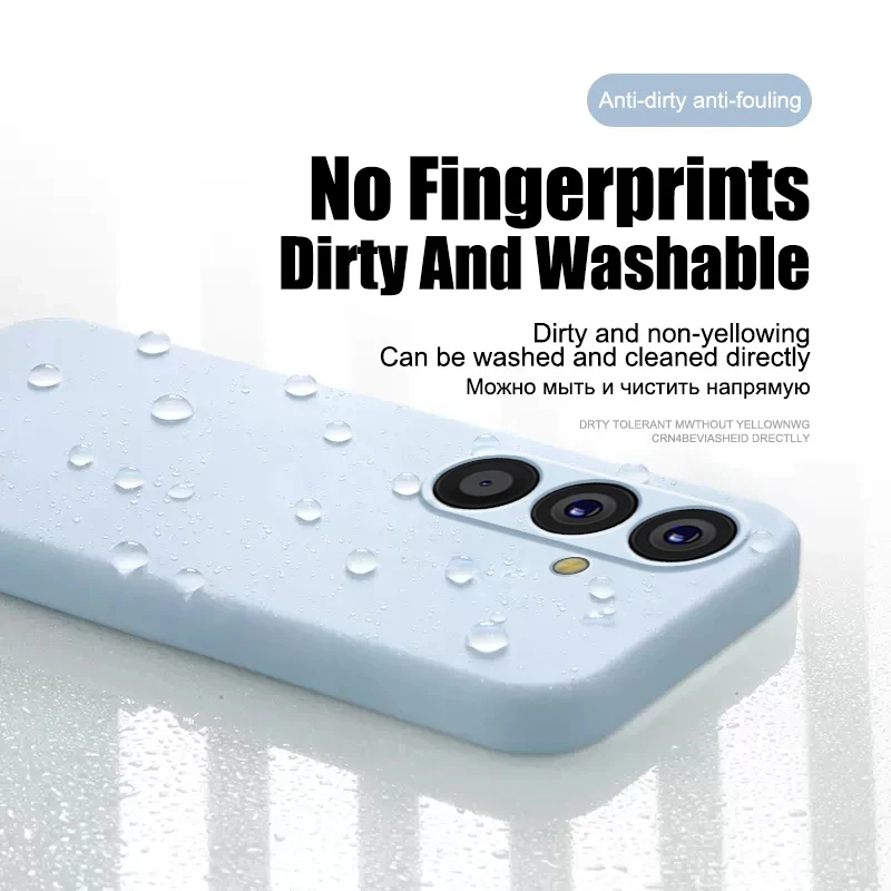 Funda protectora de cámara para teléfono Samsung Galaxy A05 A15 A25 A35 A55 5G, funda de silicona líquida para parejas A 15 4G A55 A25 Global