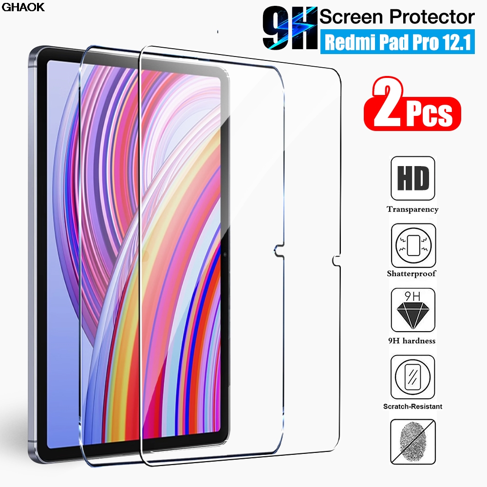 2 шт. закаленное стекло для Xiaomi Redmi Pad Pro 12,1-дюймовая защитная пленка для экрана redmi pad pro 2024 9H