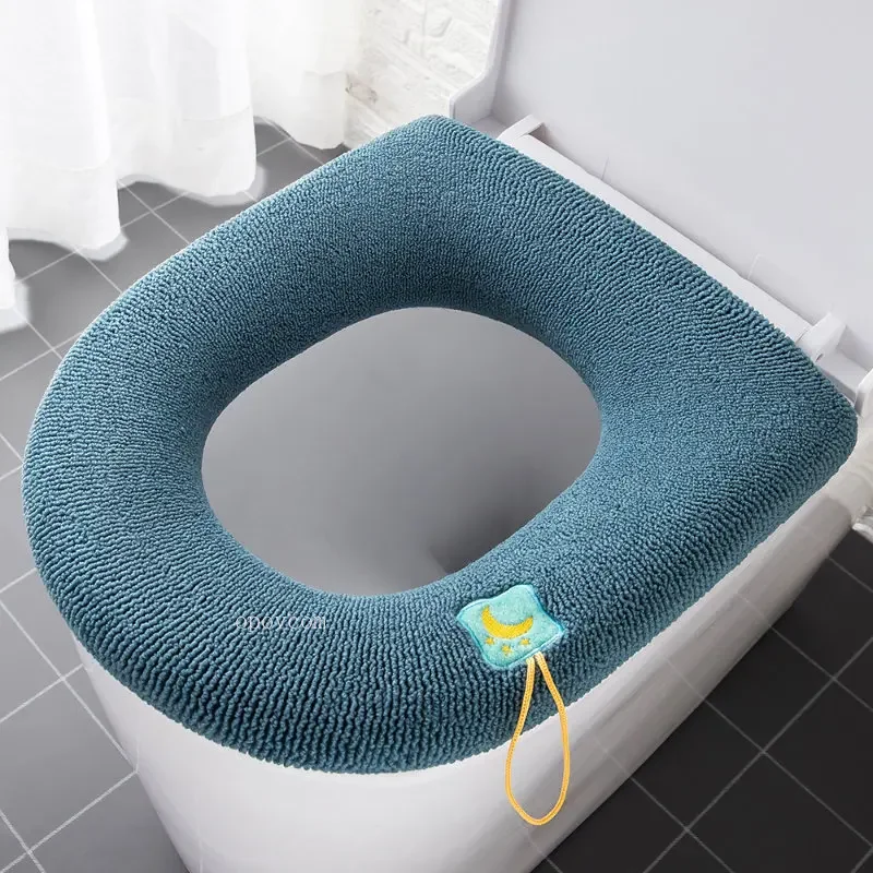 Soft WARM Washable Toilet Pad เบาะจับฤดูหนาวหนาห้องน้ําฝาครอบที่นั่งห้องน้ํา Nearestool อุ่นอุปกรณ์เสริม