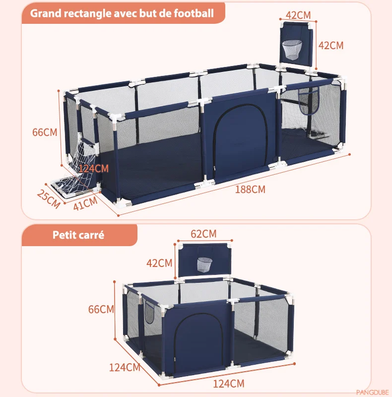 Kangdube – parc de jeux pour bébés, clôture pour enfants, fosse à balles, piscine, aire de jeux pour bébés, clôture de sécurité pour bébés