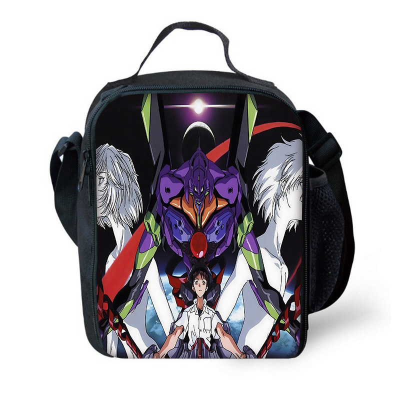 Isolierte Kindertasche mit großem Fassungsvermögen, für Jungen und Mädchen, A-Genesis Student, Picknick im Freien, E- EvangelionS, wiederverwendbare Thermo-Kühlbox, Lunchbox