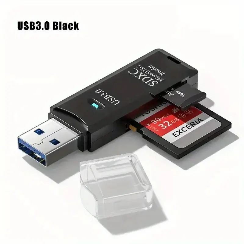 Высокоскоростное Устройство Чтения Карт Памяти Micro SD 2-в-1 USB 3.0/2.0 Для ПК С Камерой — Многофункциональное Устройство Ч...