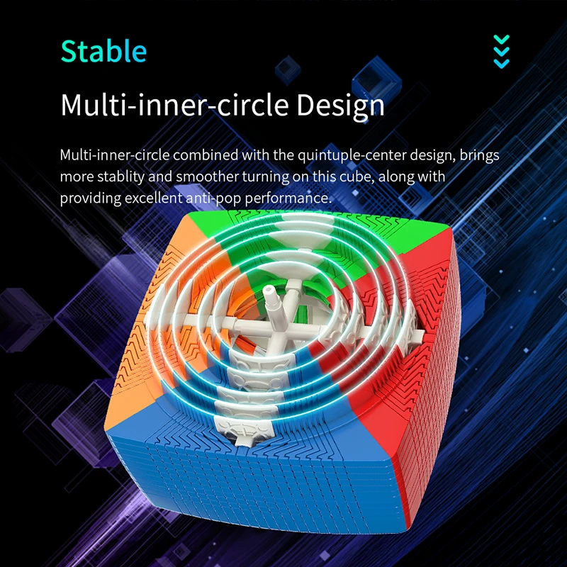 MoYu Magic Speed Cube for Kids, brinquedos educativos, desafio profissional, novo, terceira ordem, 20 °