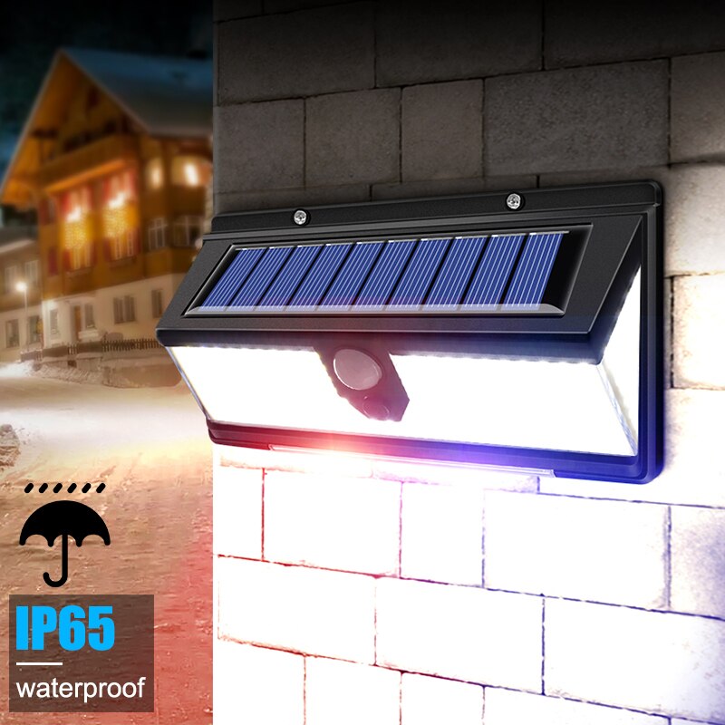 ソーラーLEDライト屋外庭装飾ウォールランプ4モードip65防水ソーラーモーションセンサーライト庭のドア用
