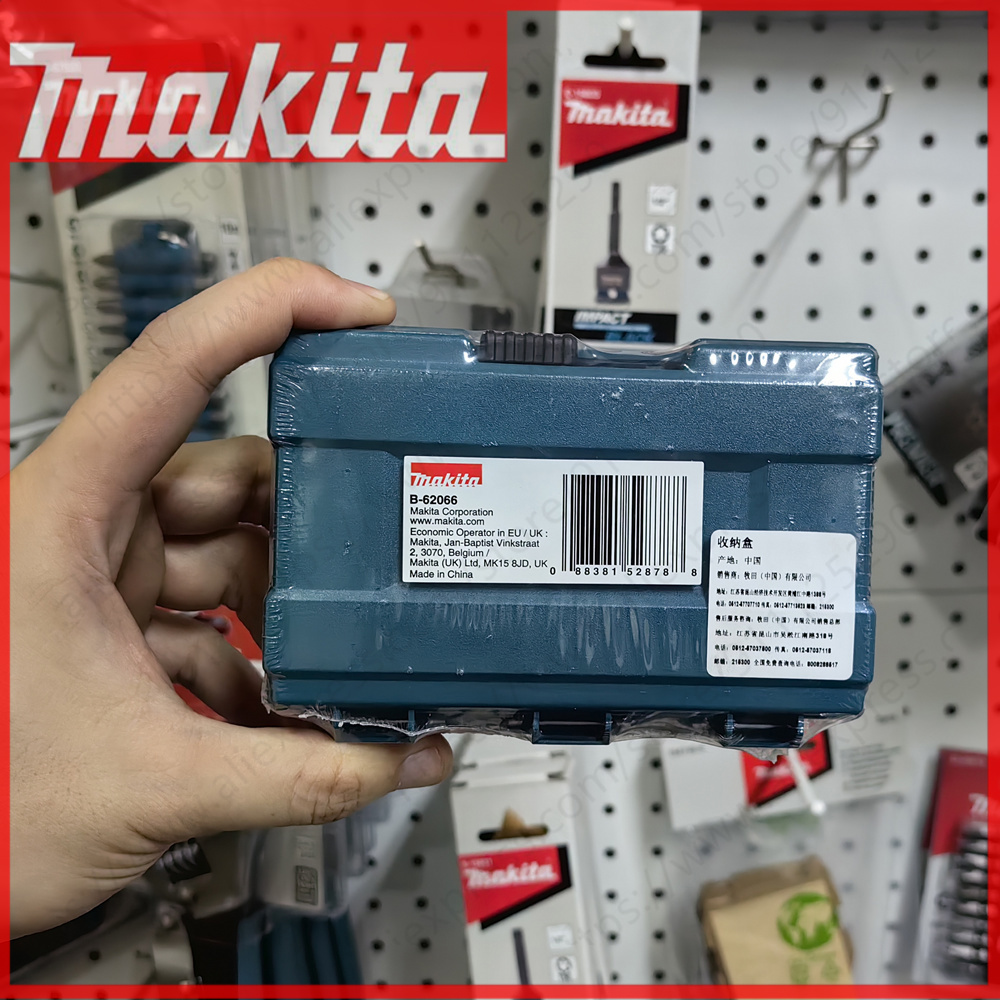 Makita original moldagem por injeção peças caixa de armazenamento ferramentas de ferragem parafuso doméstico componente eletrônico broca caixa anti-queda