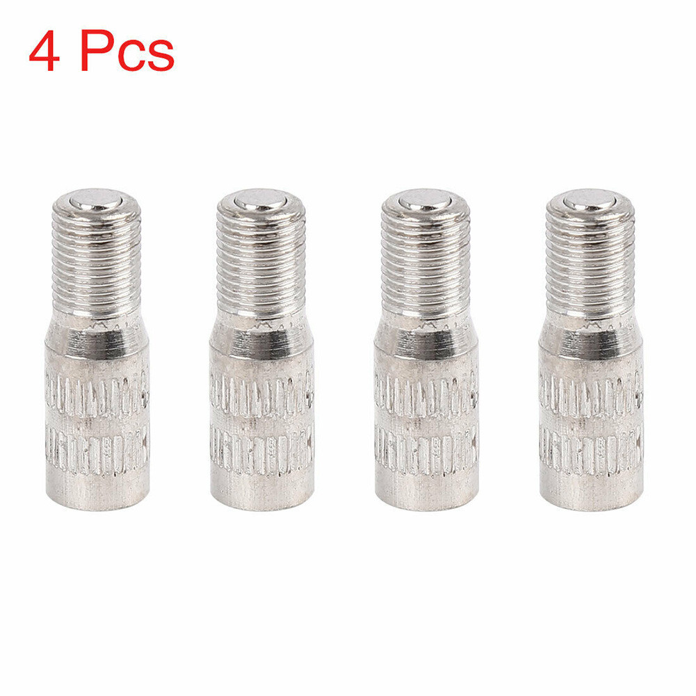 4 Buah 27Mm Universal Valve Stem Extension Krom Tire Wheel Valve Stem Cap Extension Extender untuk Mobil Truk