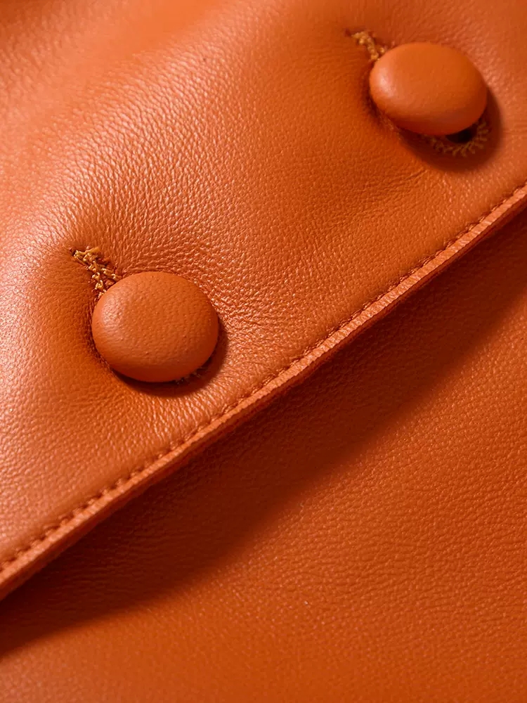 Women's Vest, Single Breasted, Sheepskin Tang, Round Neck, Genuine Leather Vest, Short Outerwear, Spring And Autumn