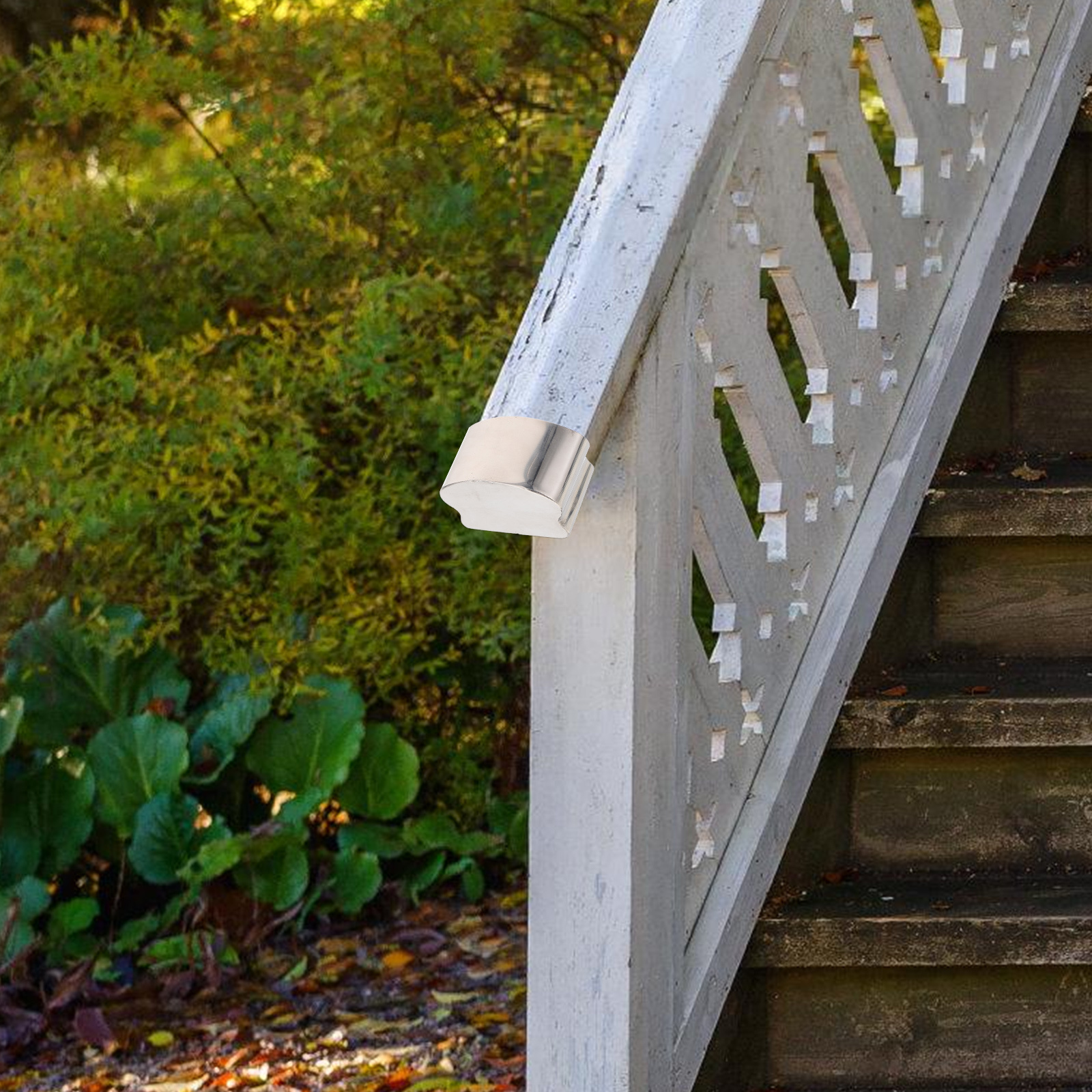 Handrail End Cap Horseshoe Design Stainless Steel Tube Protector Plug Cover Cap for Staircase Rail Support Decorative Trim