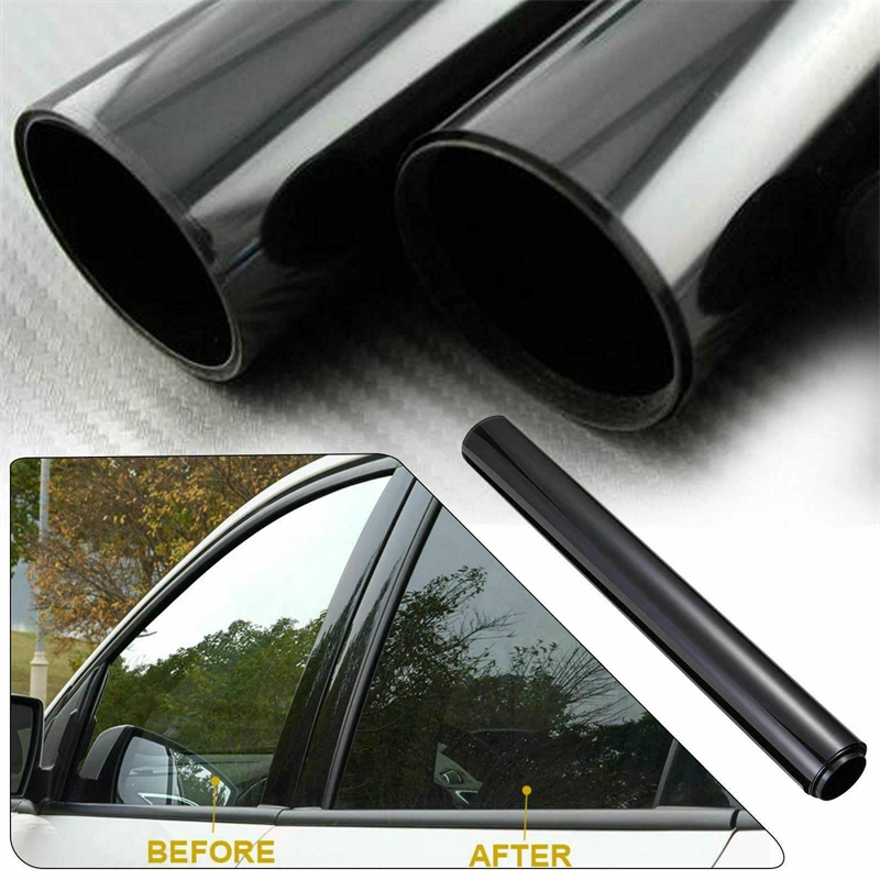 1 ม้วน 50 ซม.X 3 M 1/5/15/25/35 เปอร์เซ็นต์ VLT Window Tint ฟิล์มสติกเกอร์กระจก Sun Shade ฟิล์มสําหรับรถยนต์ UV Protector ฟอยล์สติกเกอร์ฟิล์ม