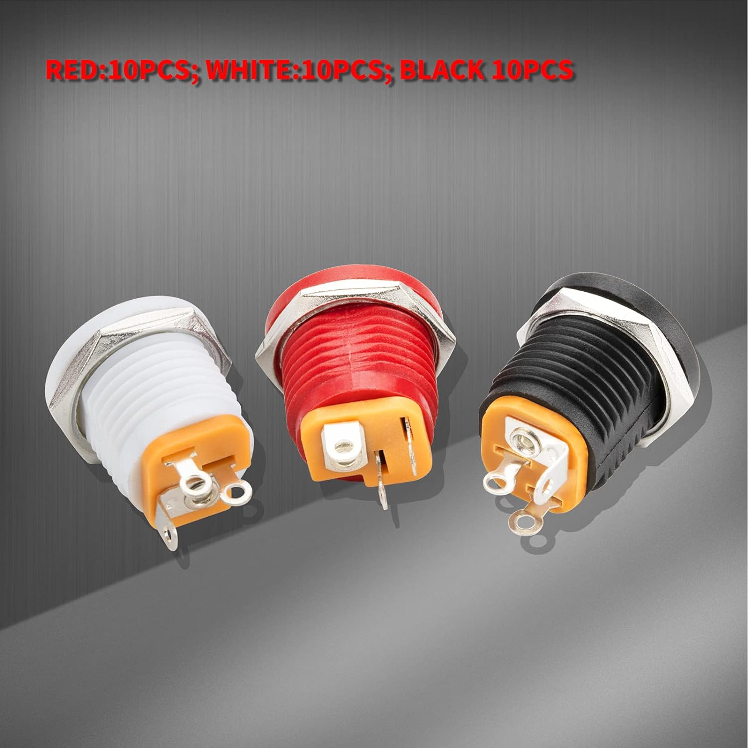 DaierTek 30PCS 2,1mm Barrel Jack 5,5x2,1mm Weibliche DC Power Jack 2,1X5,5mm DC Jack Stecker 6V 9V 12V DC Jack Panel Mount