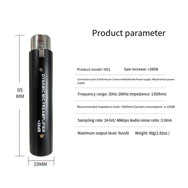 Bolo quente】 pré-amplificador de microfone 3x para amplificador de microfone de ganho dinâmico dm1 28db para microfones de fita dinâmicos e passivos