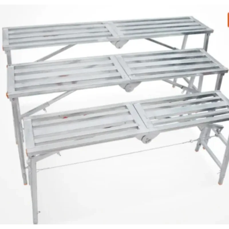Escalera multifuncional para decoración, taburete portátil, andamio de elevación