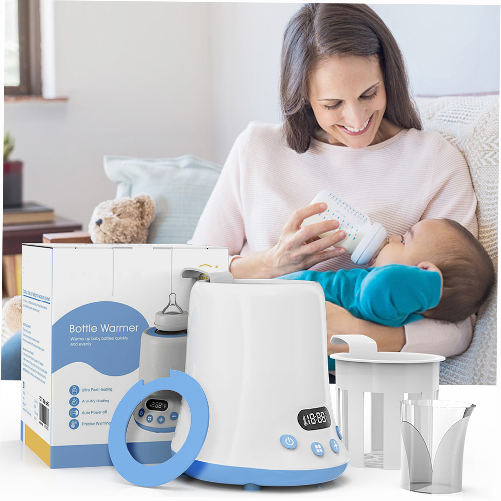 Eccomum Babyflessenwarmer Snelle melkverwarmer met LCD-scherm en timer flessenwarmer babyflesverwarmer autoflesverwarmer reizen