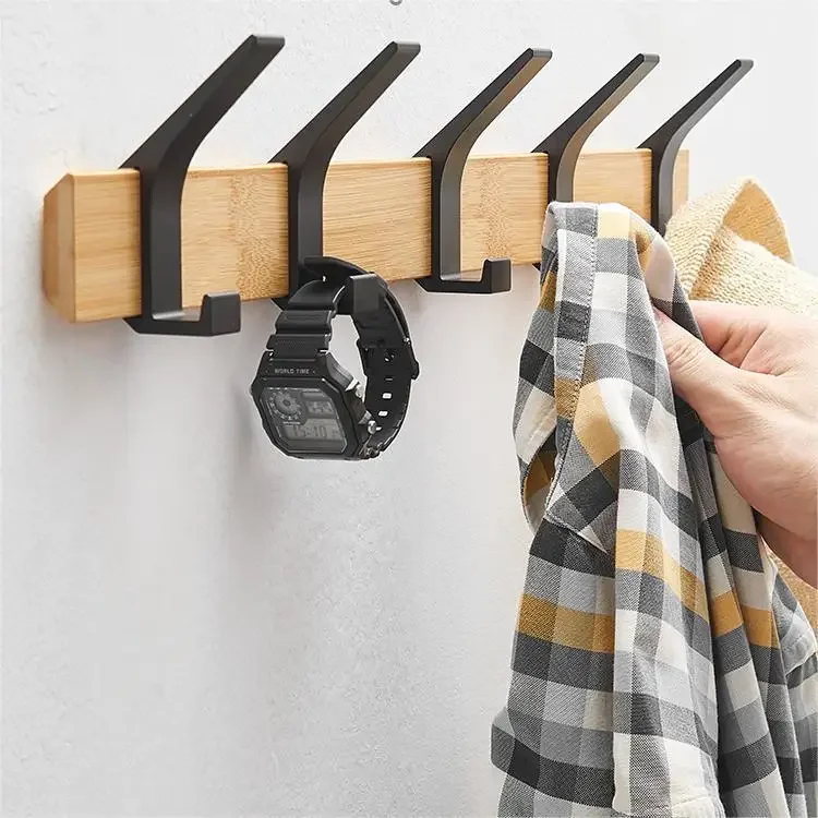 Cabide de parede elegante, moda nórdica, cabide com ganchos para roupas, chaves, chapéus, corredor, sala de estar, decoração de móveis