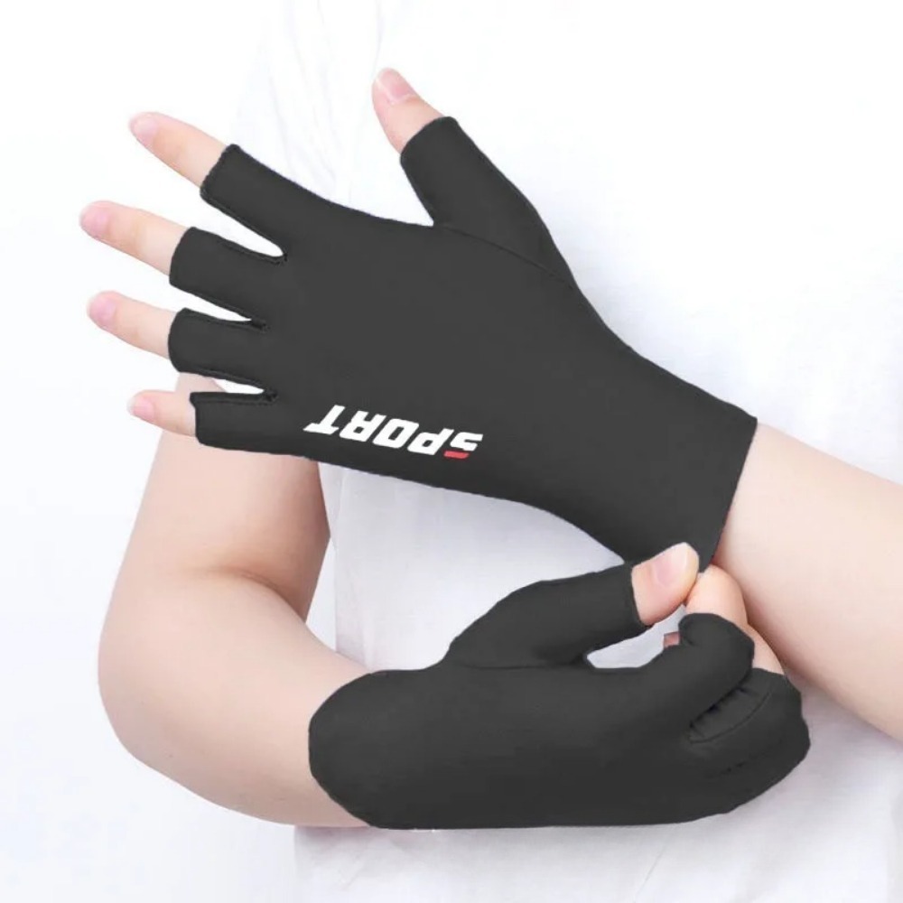 1 paio di guanti da pesca per sport all'aria aperta touch screen sottile equipaggiamento protettivo anti UV guanti da corsa per moto antiscivolo e traspiranti
