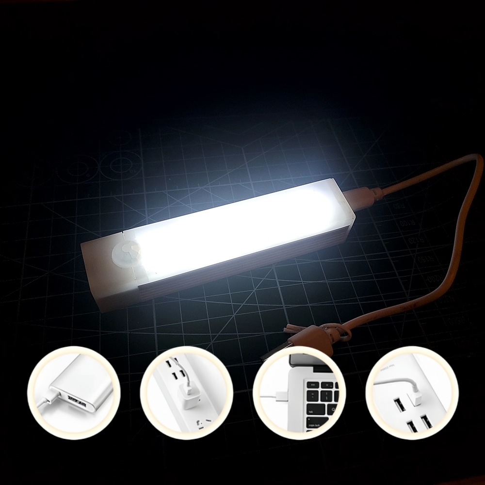 Luz con Sensor de movimiento recargable por USB, luz nocturna para debajo del gabinete, iluminación para cocina y dormitorio, lámpara de pared, lámpara para armario, escalera y armario